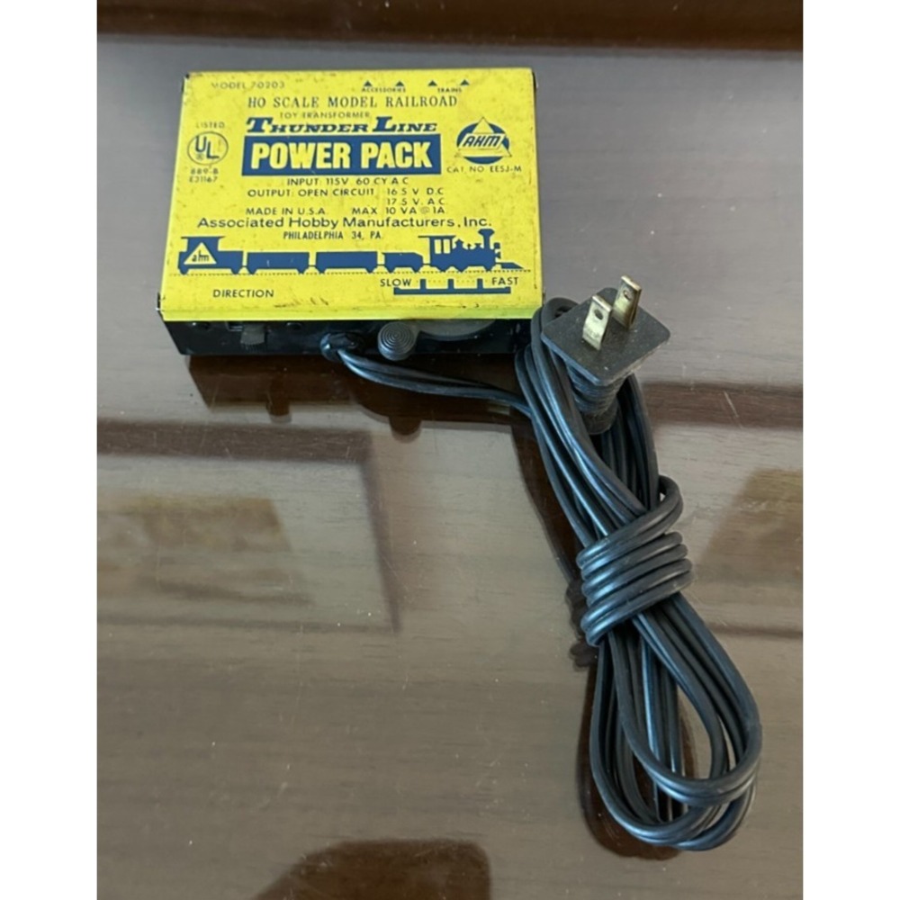 AHM Thunder Line Power Pack #70206 HO Scale Train Transformer